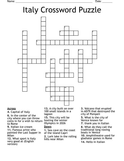 dating letters crossword|italian apology crossword.